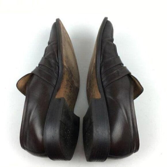 Kenneth Cole New York Loafers 14 Italian Leather - Picture 6 of 10